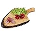 Produktbild EQT-TEC Rinden Servierbrett mit Griff ca. 30-35 cm Holzdesign Gastro Geschenk Buffet Wurstplatte Brotzeit Teller rustikal