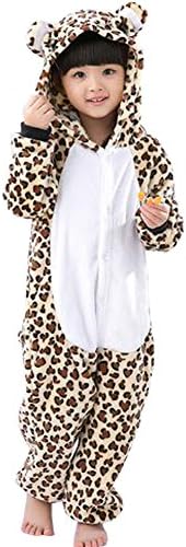 UDreamTime Kids Homewear Sleepsuit Animal Pajamas Halloween Cosplay Costume Leopard XXL