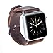 Produktbild Solo Pelle Apple Watch Series 1 & 2 "Watch" Leder Armband Uhrenband mit passendem Uhrenadapter Connector Ersatzband Strap (42 mm Vintage Braun / Silber Connector) HandmadeHandmade