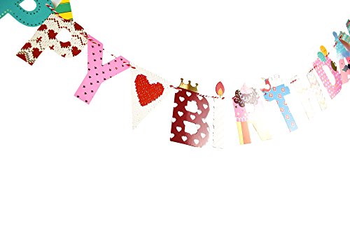 2 Meter Happy Birthday Girlande – Kinder Geburtstag Dekoration Geburtstagsparty Dekor - 5