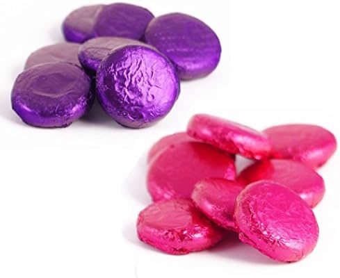Raspberry &amp; Black Cherry Cremes Pink &amp; Purple Foiled - Fondant Creams By Whitakers Chocolates (Pack Size: 200g)