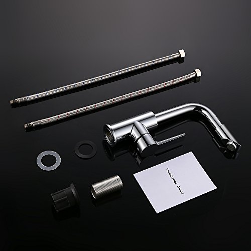 Homelody Chrom Wasserhahn Küche Spültischarmatur Küchenarmatur Armatur Spüle Mischbatterie Waschbeckenarmatur - 8