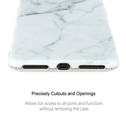 Funda para iphone 7 Plus  Leathlux Premium M  rmol Patr  n Suave Silicona Carcasa Protector Bumper Tapa Flexible TPU Gel Ultra Delgado Cubierta para iPhone 7 Plus 5 5 