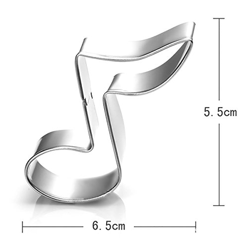 Ausstecher, Profer Plätzchen Keks Kuchen Ausstechform Starter-Set ( 6 Stück ) aus rostfreiem Edelstahl (Musik) - 5