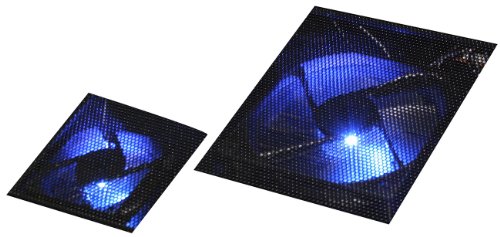flach T5 Kühler mit 5x Lüfter Laptopküler Cooling pad Notbookkühler Laptopkühler für 14 / 15 / 17 ZOLL BLAUE LED - 4