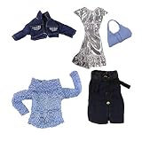 Bien hecho para muñecas de niña, para muñecas BJD de 1/6, y para otras muñecas de niña de 30 pulgadas y 12 cm, ideal para la decoración y el cambio de ropa de su amada niña, le hará lucir más encantadora en una fiesta o una fiesta.