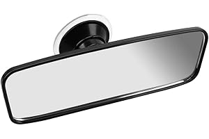 guobinZH Specchio Retrovisore con Ventosa Specchio interno Universale per Auto Regolabile Autoadesivo Specchio Esaminatore per Auto SUV CRV Furgoni Camion (240 mm x 65 mm)