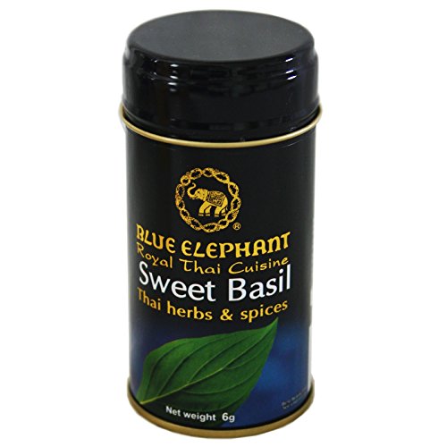Preisvergleich Produktbild Blue Elephant 6g Thailaendisches Basilikum getrocknet (grob zerkleinert) fuer Thai Curry