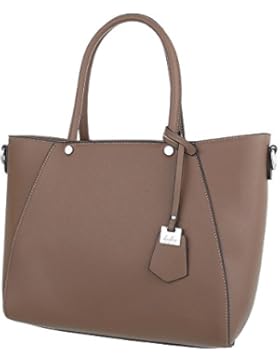 iTal-dEsiGn Damentasche Mittelgroße Schultertasche Handtasche Kunstleder TA-1424-88