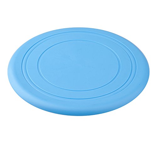 DIGIFLEX-Light-Blue-Soft-Silicone-Dog-Frisbee-Medium-Flying-Disc-Toy