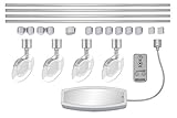 Material: Metall / Glas Schienen-Komplett-System LED fest eingebaut 14 W LED Briloner 7603044 Titan