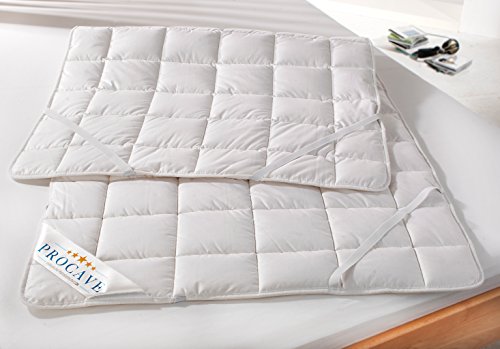PROCAVE NATUR COTTON Baumwolle Matratzenschoner 160×200 cm mit 4 Eckgummis | Wash Cotton | Spannauflage | Unterbett | Matratzenauflage | Schonbezug - 2