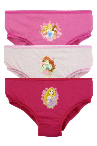 Disney Princess 3 Pack Girls Pants / Knickers - 3-4 Years