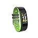 Produktbild Smart Watch Sport Fitness Aktivität Herzfrequenz Tracker Blutdruck Kalorien Tracker Intelligente Uhr Herren Damen I6 HRC Vollbildsteuerung umweltfreundliches und Komfortables Silikonband (Green)