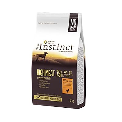 True Instinct High Meat Medium/Maxi Nourriture pour Chien Poulet Désossé 12 kg