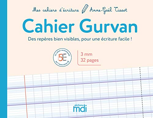 Mes cahiers d'écriture - Cahier Gurvan 3mm Mes cahiers d'écriture - Cahier Gurvan 3mm