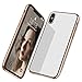 Produktbild MuSheng Für Apple iPhone XS Max Hülle Case Ultradünne Ultra Flex Klarsicht Silikon Stoßfest Durchsichtig Handyhülle für Apple iPhone XS Max 6,5 Zoll (Gold)