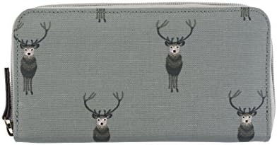 Sophie Allport Oilcloth Wallet Purse - Highland Stag design