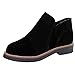 Produktbild WWricotta Damen Schuhe Stiefeletten Chelsea Boots mit Blockabsatz Profilsohle Kurzschaft Stiefel Freizeitschuhe Flache Schuhe Martin Stiefel Ankle Boots