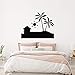 Produktbild JXLK Beach House Beach Shore Entfernbare Wandaufkleber für Badezimmer Wohnkultur Vinyl Wandtattoos Wohnzimmer Wandbilder 53x42 cm