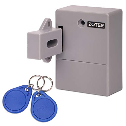 Serrure de meuble, Zoter batterie carte RFID caché tiroir Locker verrouillage sans clé DIY sans trou perforé