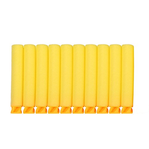 VGEBY 7.2cm Refill Darts EVA Soft Bullets, 100/200/300/400/500 Pcs Kids Refill Darts EVA Bullets Foam TPR Bullets for Nerf N-strike Elite