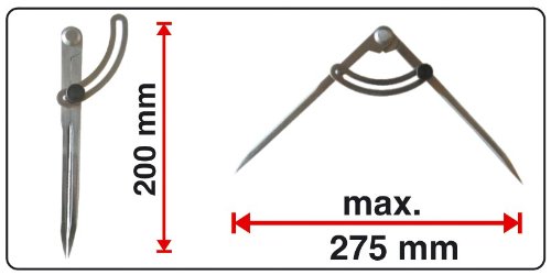 Connex COXT780520 Bogenzirkel 200 mm - 6