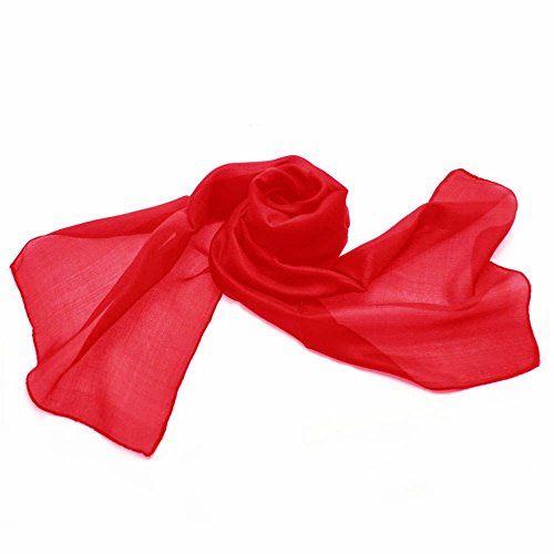 Red Silk Scarf: Amazon.co.uk