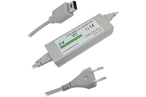 CHILDMORY Proveedor de energía Línea de alimentación de Pared de Adaptador de Fuente de alimentación de CA para Wii U Gamepad
