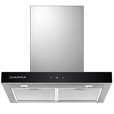 Ciarra Hotte à aspiration haut de gamme Ciarra --60 cm - En acier inoxydable - Contrôle tactile