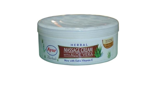 herbal massage cream with aloe vera