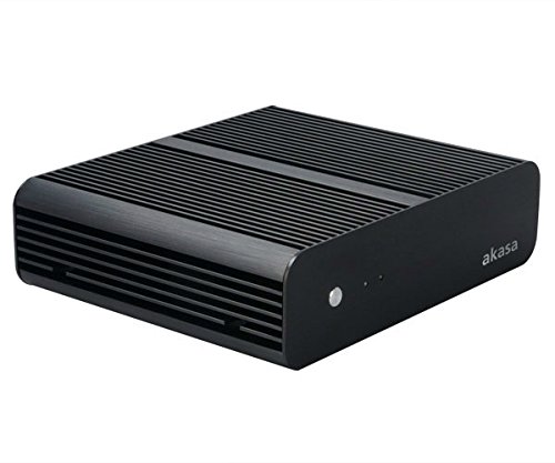 Akasa Euler Fanless Thin-Mini-ITX Gehäuse inkl. 120W PSU, OEM, AK-ITX05M12EU