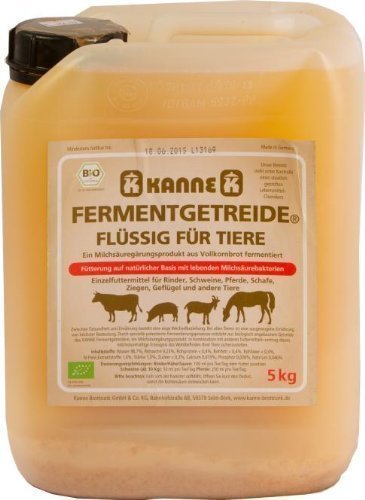 Preisvergleich Produktbild Kanne Fermentgetreide flüssig für Tiere, 5kg Kanister
