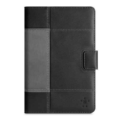 Belkin Glam Tab Cover (Standfunktion, Magnetverschluss, Auto-Wake-Funktion) für Apple iPad mini schwarz
