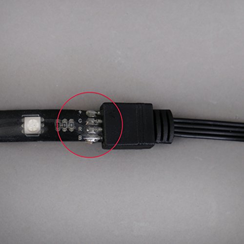 TV LED Beleuchtungs Set Dimmbar Selbstklebend Inkl. 48 X RGB-LED 2m IP20 LED TV Beleuchtung LED TV Hintergrundbeleuchtung LED Stripes LED Lichterkette LED Band LED Streifen LED Leiste Lichtleiste LED Bänder LED Farbband Lichtschlauch Fernsteuerbar Inkl. Fernbedienung Inkl. USB-Anschluss Inkl. 3 Verbindern Inkl. 3 Verbindungskabeln - 6