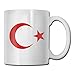 Produktbild lilihome Turkey Flag Star Custom Coffee Mugs 11 oz Office Gift Ceramic Tea Cup