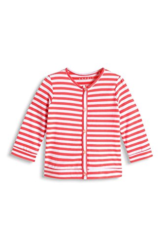 ESPRIT Baby Girls' 046EEAJ001-Cardigan Jersey Sweatshirt, Red-Rot (Coral Red 640), 6-9 Months
