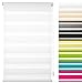 Produktbild GARDUNA FIX Duo-Doppel-Rollo #weiss 70cm # Smartfix - Klemmfix - ohne bohren - viele Farben & Größen - Sichtschutz - lichtdurchlässig