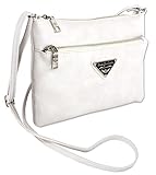 Hauptfach ebenfalls mit Reißverschluss verschlossen und mit textilem Innenfutter - zwei kleine Einsteckfächer und ein Reißverschlussfach innen