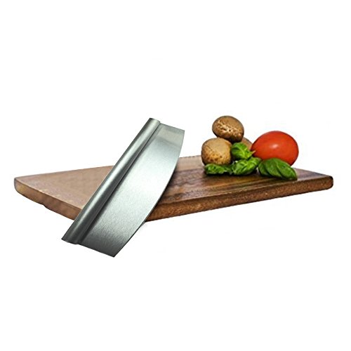 Pizzaschneider, Goldbeing Wiegemesser / Pizzamesser & Butter Plastikschaber, Beste Weg zum Schneiden des Pizzas, Käse, Kuchen und mehr - 7