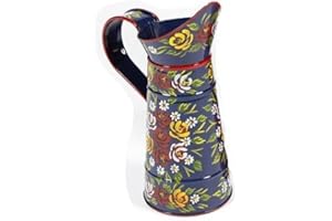 Black Country Metal Works Small Hand Painted Jug Planter - Canal Art (Blue)