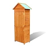 Fondo:79 cm vidaXL Armario de Almacenaje de Jardín Madera Impermeable Mueble de Exterior