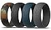 Produktbild Maui Rings Silikon-Ehering / Verlobungsring für Herren, Gummi-Ring, für Surfen, Fitness, Training, Gewichtheben, CrossFit-Training, Militär-Sport, Camo / Black / Dark Grey / Deep Ocean Blue, US:9 / UK:R-S(18.95mm)