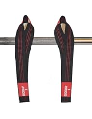 The Ultimate Weightlifting Straps for Wods and Olympic Lifting By Fit Four (Black and Red) by Fit Four