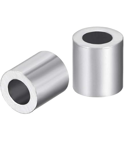 Lot De 20 Manchons à Sertir Aluminium 1,2 Mm - Doubles Violes Pour Câble Métallique Extrémité Ligne Argent