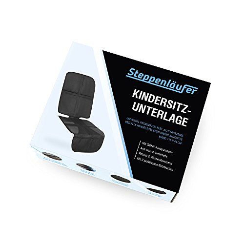 Kindersitzunterlage von Steppenläufer | ISOFIX-geeignete Autositzauflage / Sitzschoner für unter den Kindersitz – rutschfeste, wasser- und schmutzabweisende Autositz-Unterlage (Autositz-Schutz) - 2