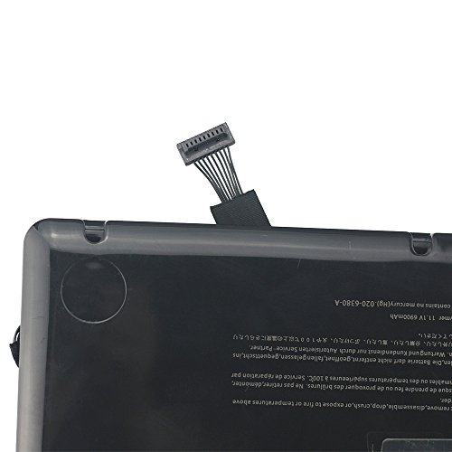 Laptop Ersatz Akku für Apple MacBook Pro 15″ A1321 A1286 (2009 2010 Version) Unibody Passend 661-5211 661-5476 MC118 MB985 MB986 MC371 MC372 MC373 Notebook Batterie [11,1V 7800mAh] - 6