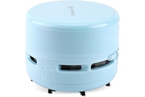 ‎ROLIN ROLY Rolin Roly Mini Table Vacuum Cleaner Portable Wireless Table Vacuum Cleaner Car Wireless Table Vacuum Cleaner 360° Rotatable Vacuum Cleaner for Cleaning Crumbs Desktop Household Office (Pure Blue)