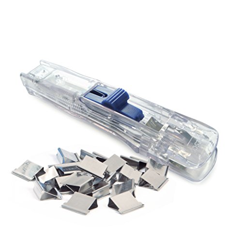 Rapesco supaclip - Dispensador de supaclips con clips plateados hasta
60 hojas traslucido