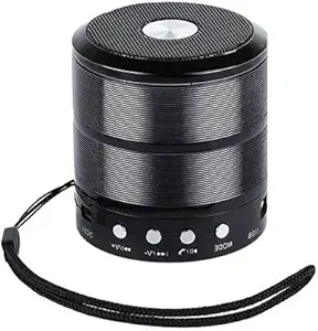 Crock23 100% WS-887 Mini Bluetooth Speaker | Superb Sound Quality | Mini Powerful Speaker | Built-in Mic for Hands Free 5 W Bluetooth Laptop/Desktop Speaker (Black, Stereo Channel)